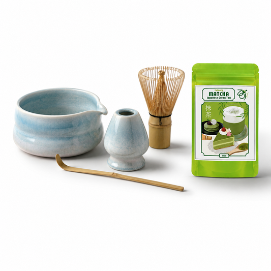 Kai Matcha Set aus Keramik im minimalistischen Stil – mit kulinarischem Matcha