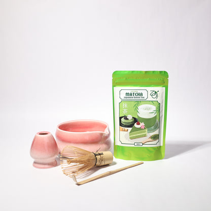 Sakura zestaw z ceramiki z kulinarną matchą